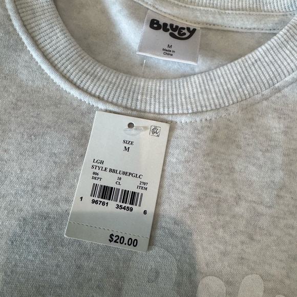 Bluey Sweatshirt Size M NWT - Picture 3 of 4